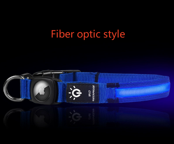 LED Safety Collar with AirTag Holder